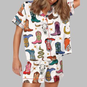 Howdy Cowgirl Boot Pajama Set