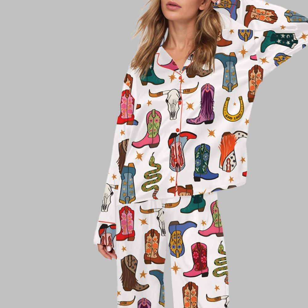 Howdy Cowgirl Pajama Set For Women - Image 3