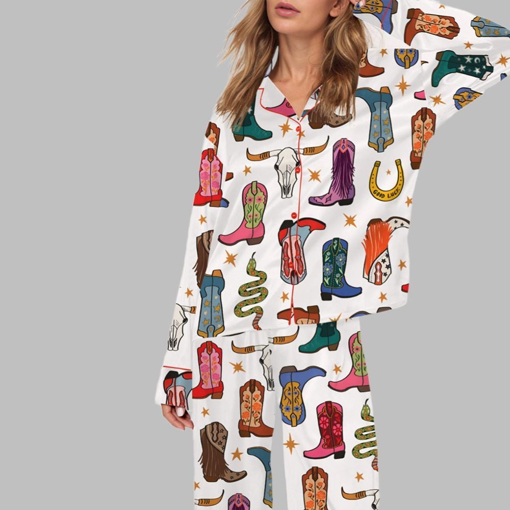 Howdy Cowgirl Pajama Set For Women - Image 3