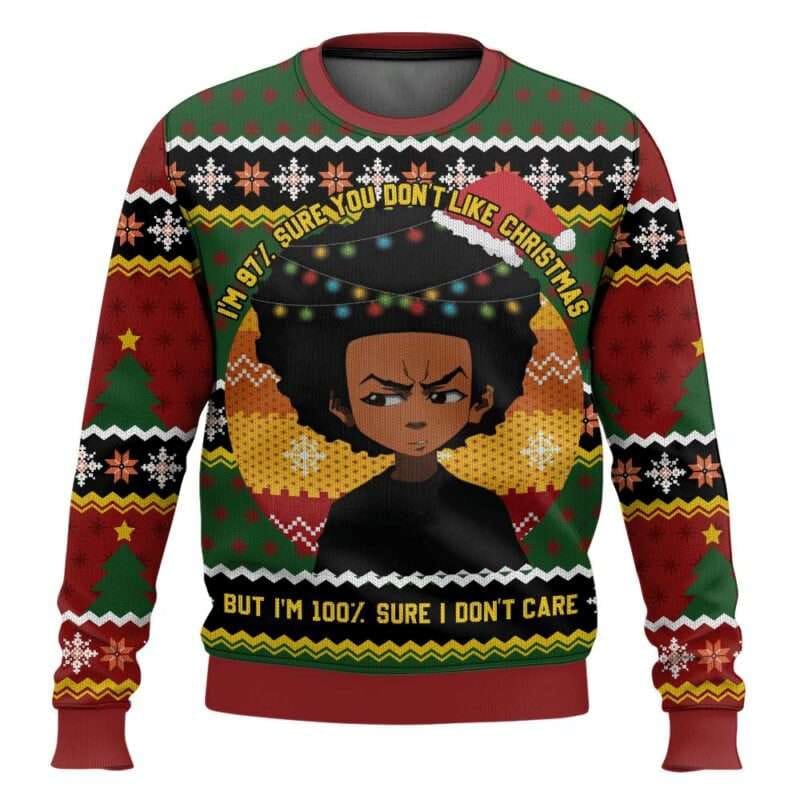 Huey Freeman The Boondocks Ugly Christmas Sweater