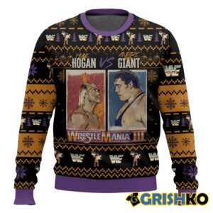 Hulk Hogan vs Andre The Giant Ugly Sweater - Grishko.com