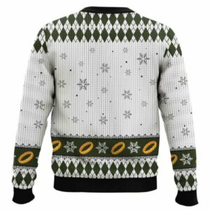 Alternative view of I Am No Man Lord Of The Rings Ugly Christmas Sweater