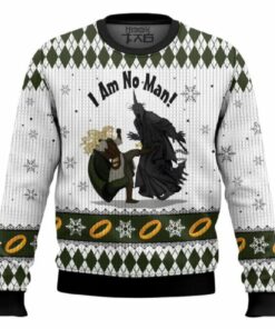 I Am No Man Lord Of The Rings Ugly Christmas Sweater