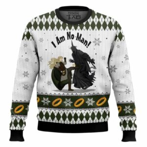 I Am No Man Lord Of The Rings Ugly Christmas Sweater