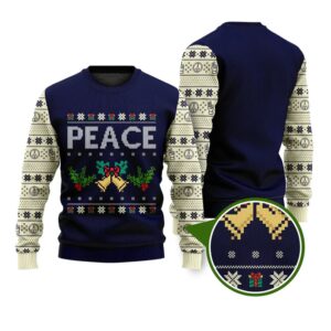 Alternative view of I Come In Peace Funny Ugly Christmas Sweater - Grishko.com