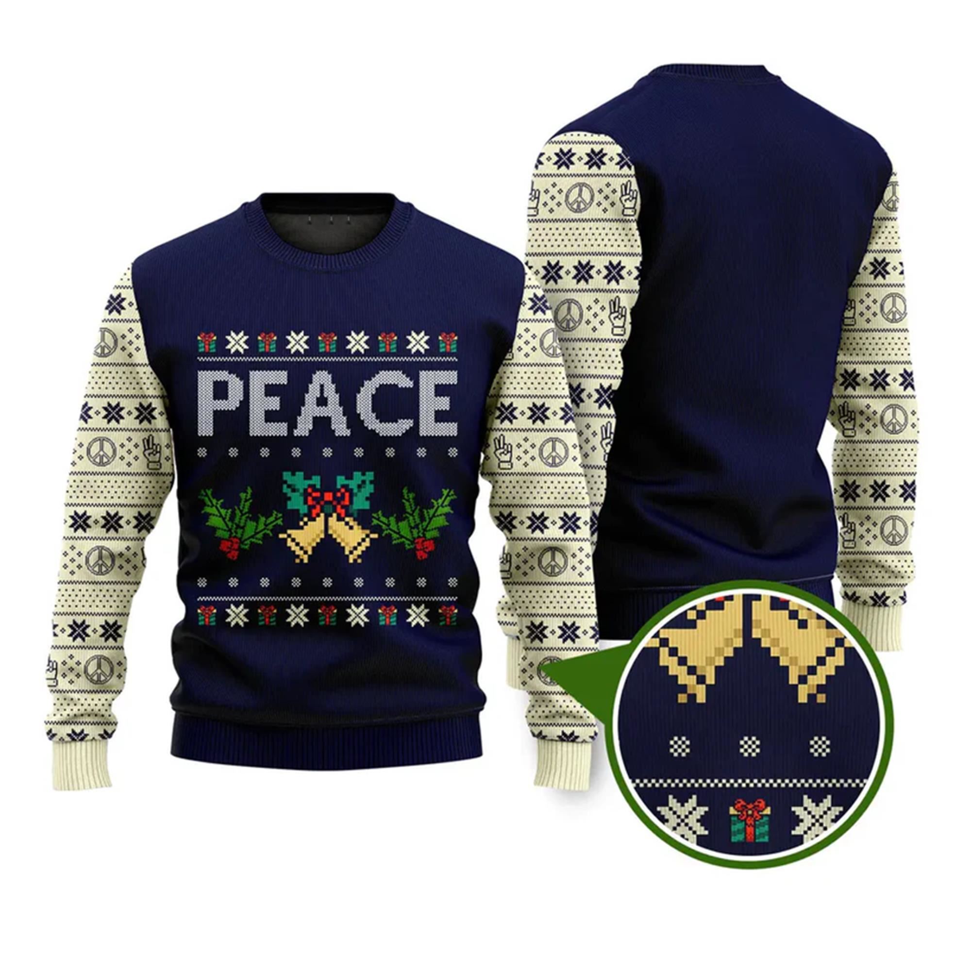 I Come In Peace Funny Ugly Christmas Sweater - Grishko.com