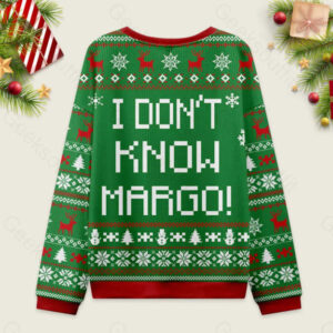 Alternative view of I Don't Know Margo Ugly Christmas Fuzzy Fleece Sweatshirt