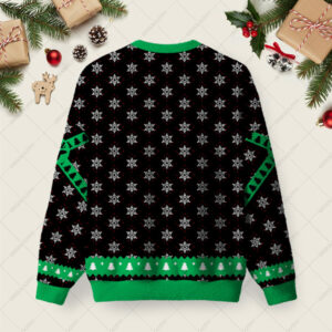 Alternative view of I Don't Know What To Say Ugly Christmas Fuzzy Fleece Sweatshirt