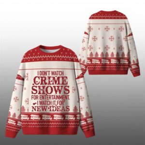 I Dont Watch Crime Shows Ugly Sweater 2025 Christmas - Grishko.com