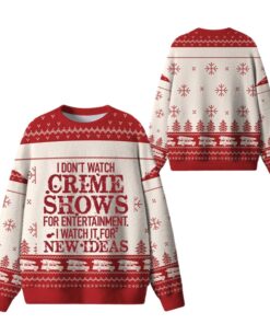 Alternative view of I Dont Watch Crime Shows Ugly Sweater 2025 Christmas 