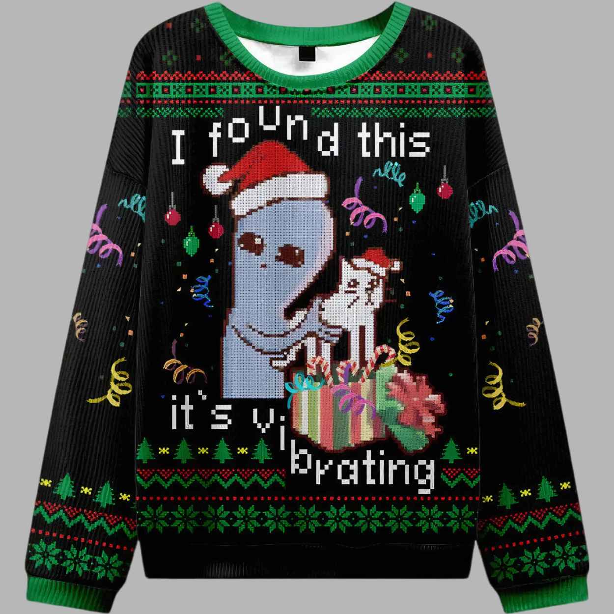 I Found this Black Ugly Christmas Sweater - gullprint.com