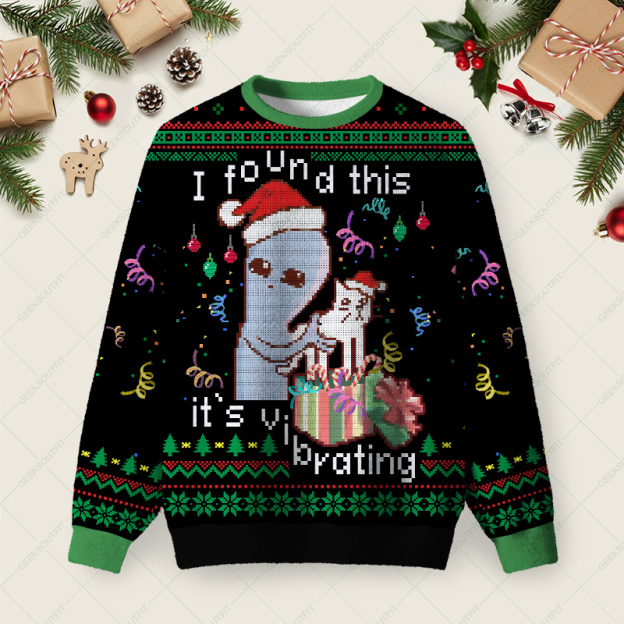 I Found this Black Ugly Christmas Sweater Sweatshirt