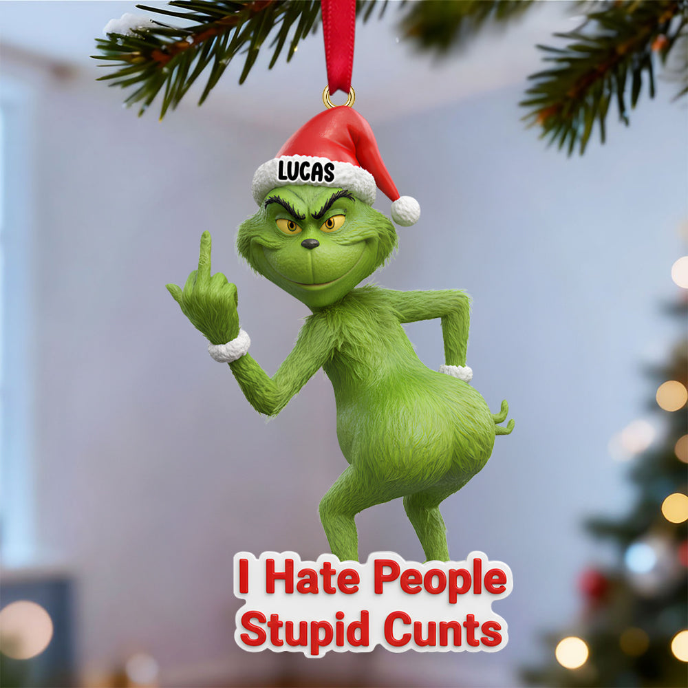 I Hate People Ornament Personalized Funny Gifts For Christmas 03natn061125 - Image 3
