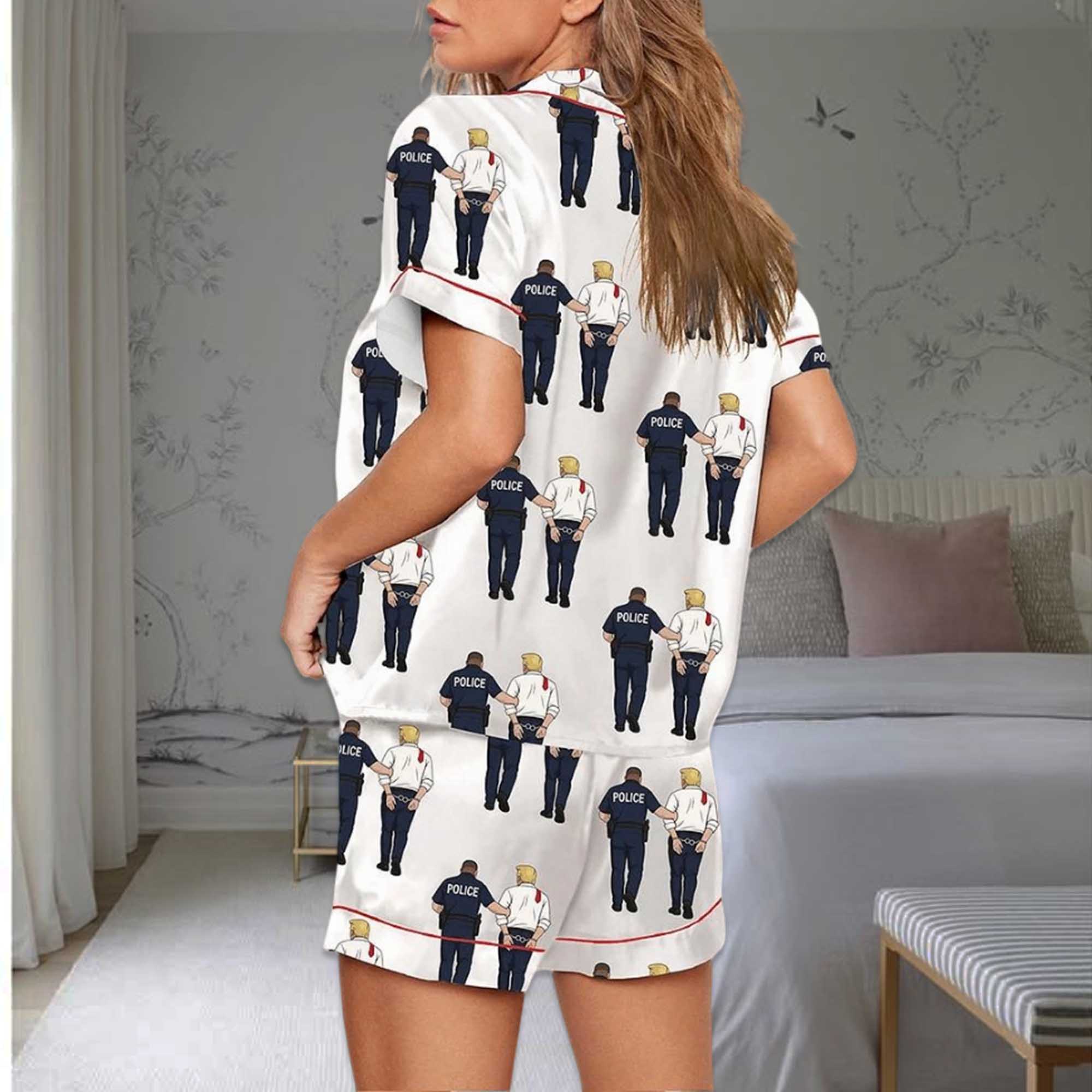 Alternative view of I Have A Dream Anti Trump Pajama Set