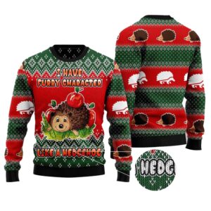 I Have A Furry Character Like A Hedgehog Ugly Christmas Sweater - Grishko.com
