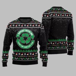 Alternative view of I Support Recycling Ugly Sweater Christmas 2025 - Grishko.com