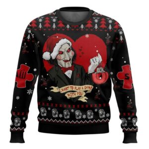I Want To Play A Game Saw Ugly Christmas Sweater