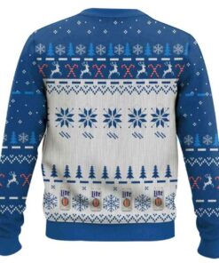 Alternative view of I Will Drink Miller Lite Here Or There Ugly Christmas Sweater