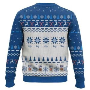 Alternative view of I Will Drink Miller Lite Here Or There Ugly Christmas Sweater