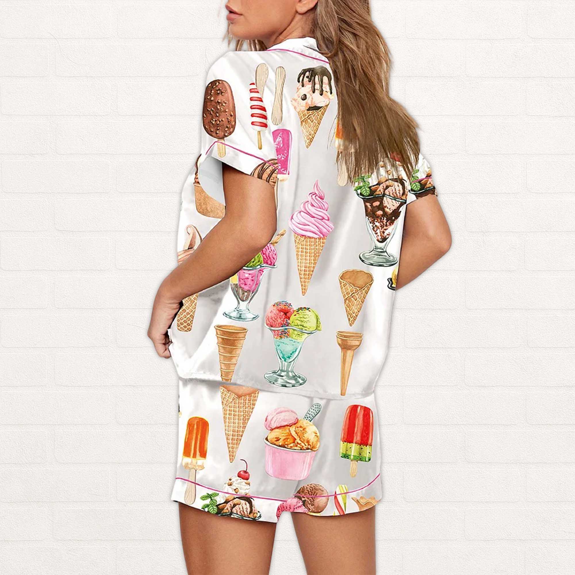 Ice Cream Pajama Set For Women - Image 3