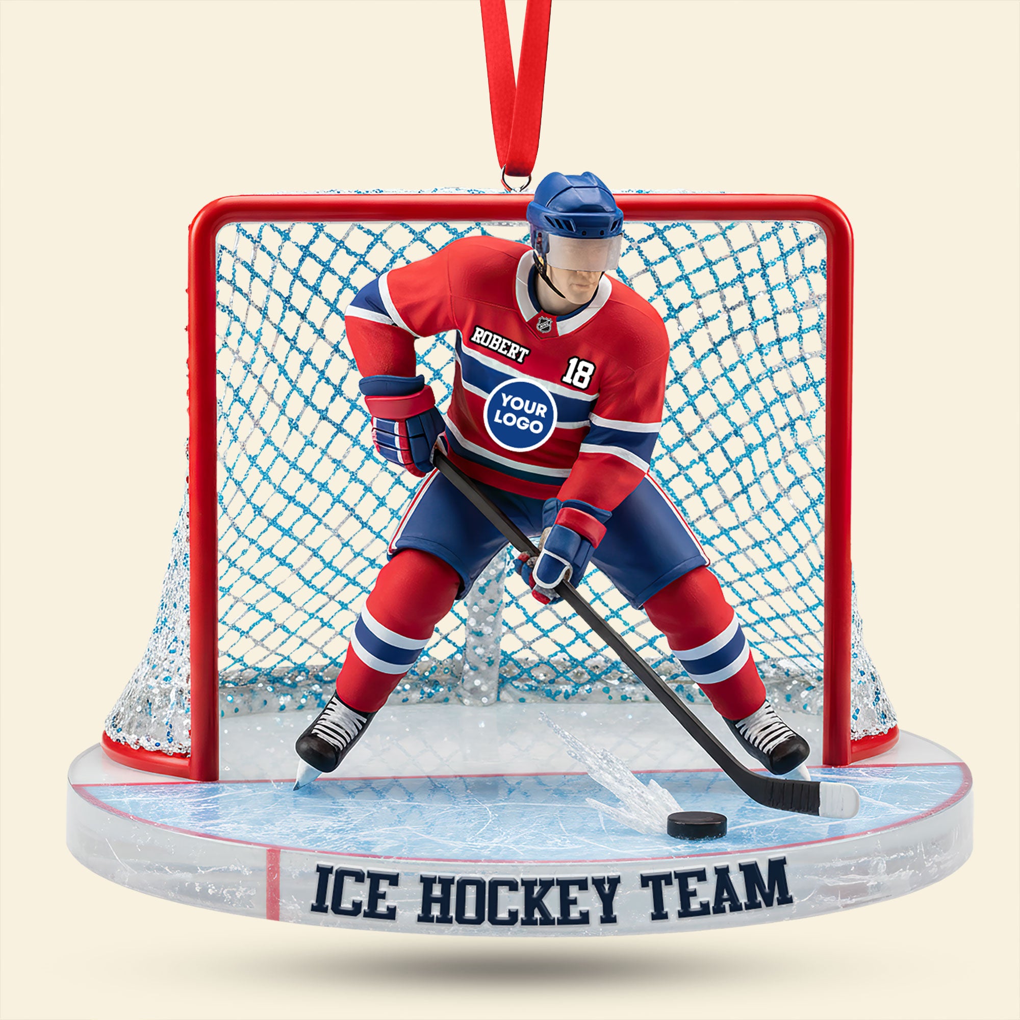 Ice Game Ornament - Personalized Gift For Sport Lover Christmas Ornament 05HUTI091025 - Image 3