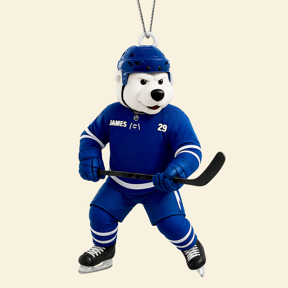 Ice Rink Spirit Christmas Ornament Personalized Gifts For Hockey Players 04HUDT050925 - Image 3