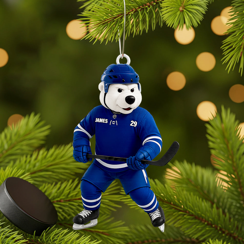 Ice Rink Spirit Christmas Ornament Personalized Gifts For Hockey Players 04HUDT050925