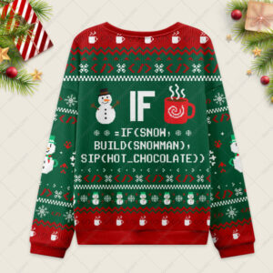 Alternative view of IF Code Ugly Christmas Fuzzy Fleece Sweatshirt