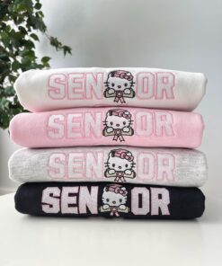 Alternative view of Vintage Senior, Senior Kitty 2026 Embroidered Sweatshirt, Class of 2026