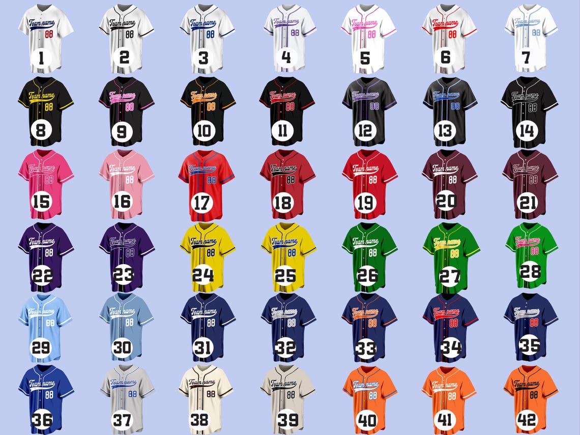 Custom Embroidery Or Print Baseball Jersey, Custom Personalized Baseball Jersey - Name & Number - Image 6