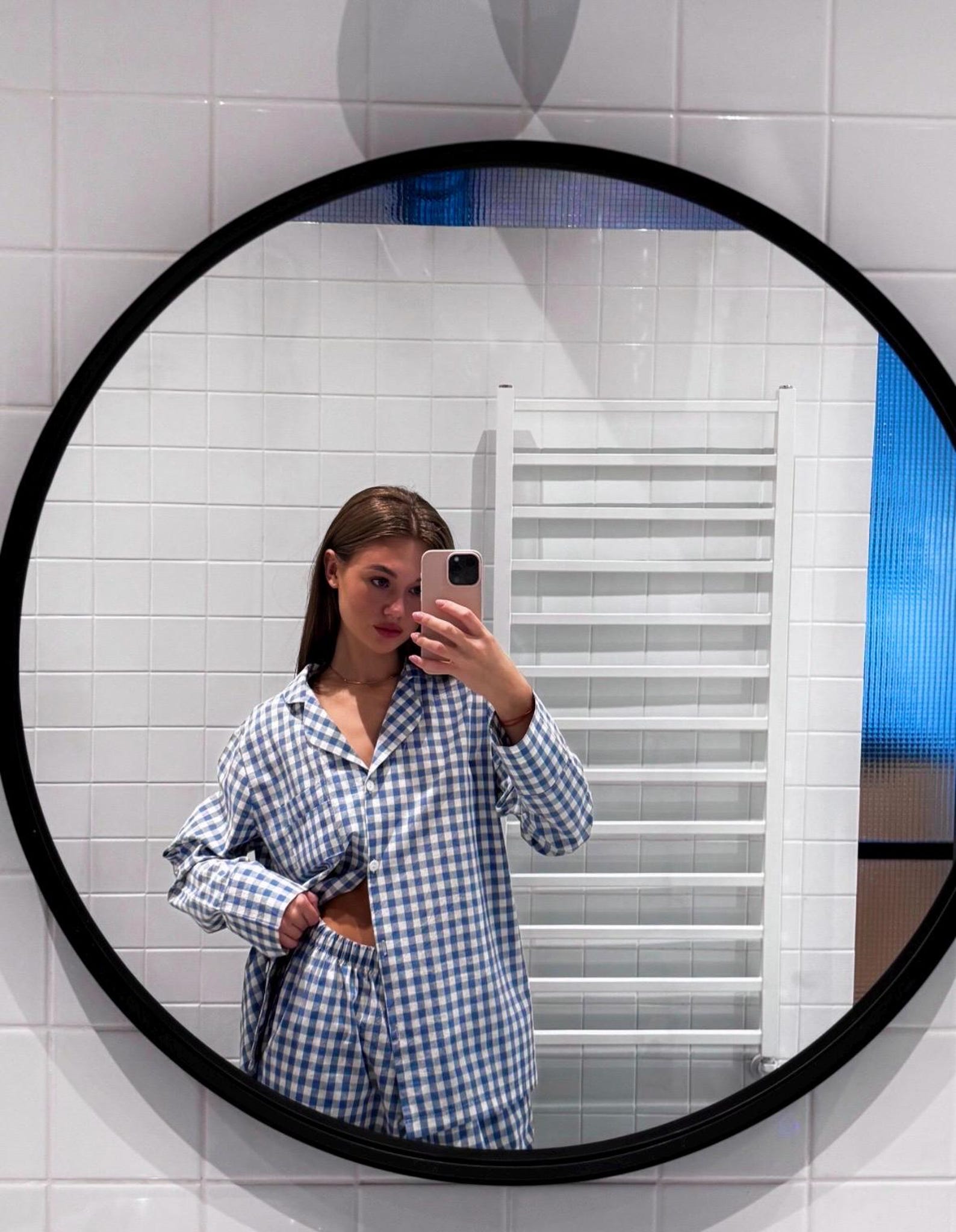 Organic Cotton Plaid Pajama Cotton loungewear 100% washed cotton pyjama Bachelorette party Bridal pajama Natural pajama with shorts or pants - Image 6