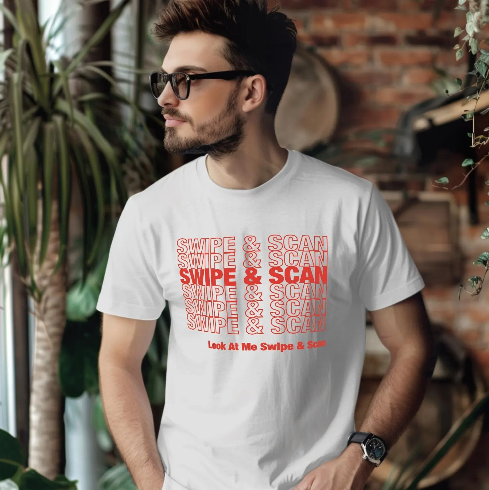 Swipe & Scan Kids Music T-Shirt, Shopping Bag Shirt, Gifts for Toddlers Matching Parents Tee, Funny YouTube Lyrics, Go To Music Video Merch - Image 7