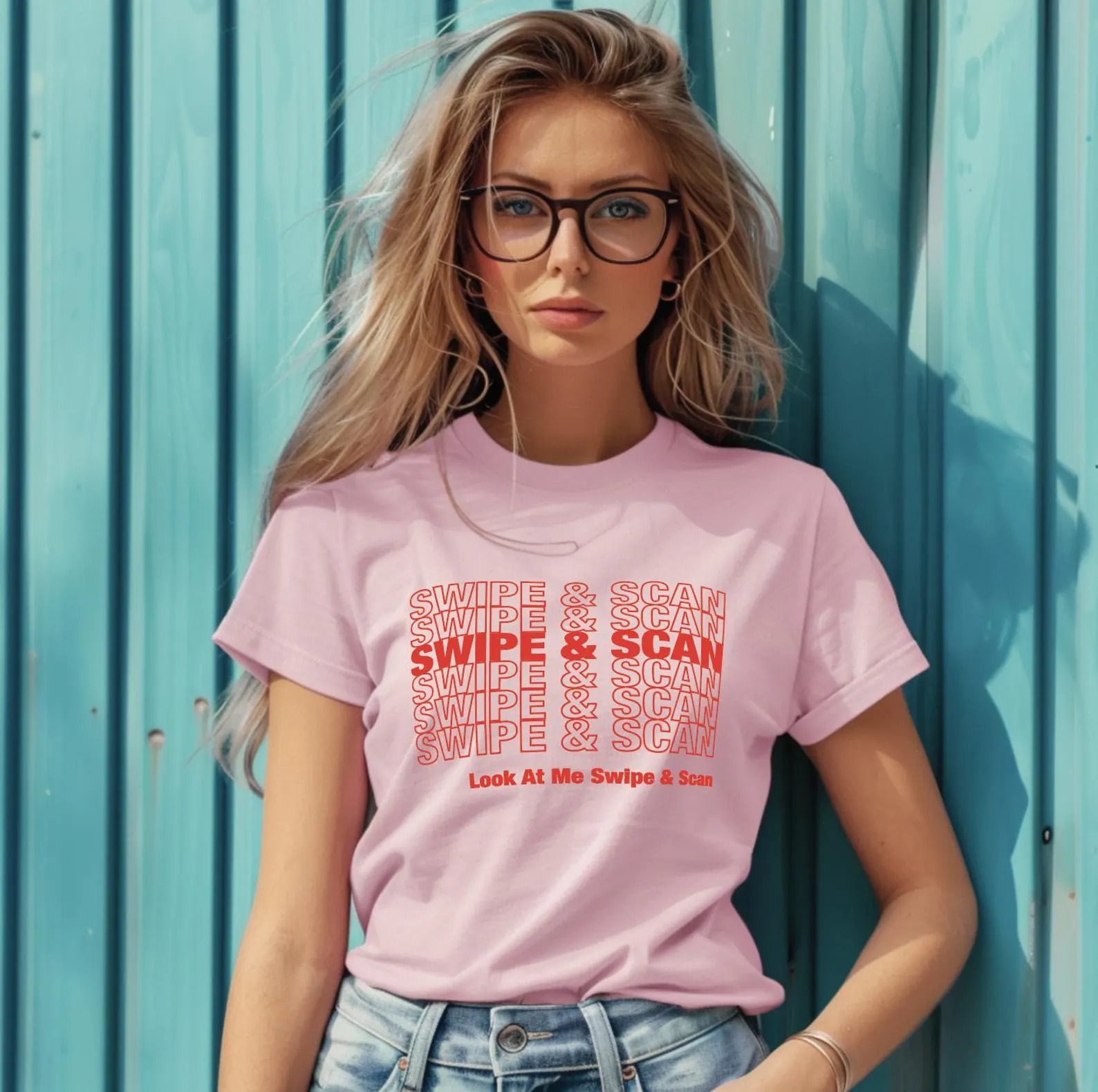 Swipe & Scan Kids Music T-Shirt, Shopping Bag Shirt, Gifts for Toddlers Matching Parents Tee, Funny YouTube Lyrics, Go To Music Video Merch - Image 5