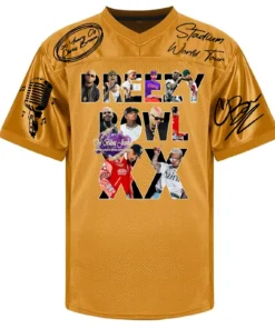 Alternative view of Breezy Bowl XX Tour 2025 Jersey, Breezy Bowl Jersey, Chris Brown Jersey