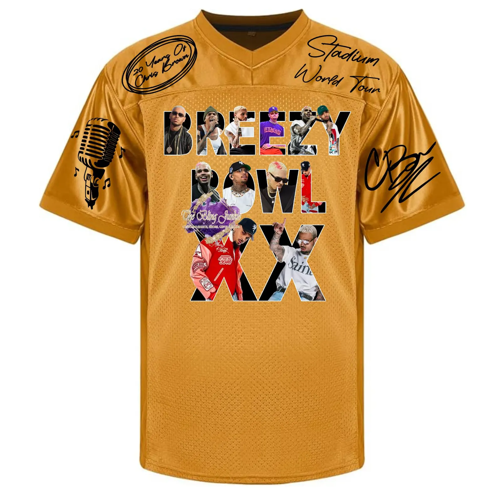 Breezy Bowl XX Tour 2025 Jersey, Breezy Bowl Jersey, Chris Brown Jersey - Image 2