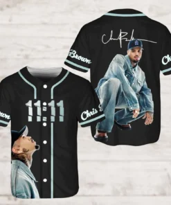 Alternative view of Chris Brown Breezy Bowl XX Baseball Jersey, Breezy Bowl Tour Jersey Shirt, Breezy Bowl 2025 Shirt, Chris Brown Merch