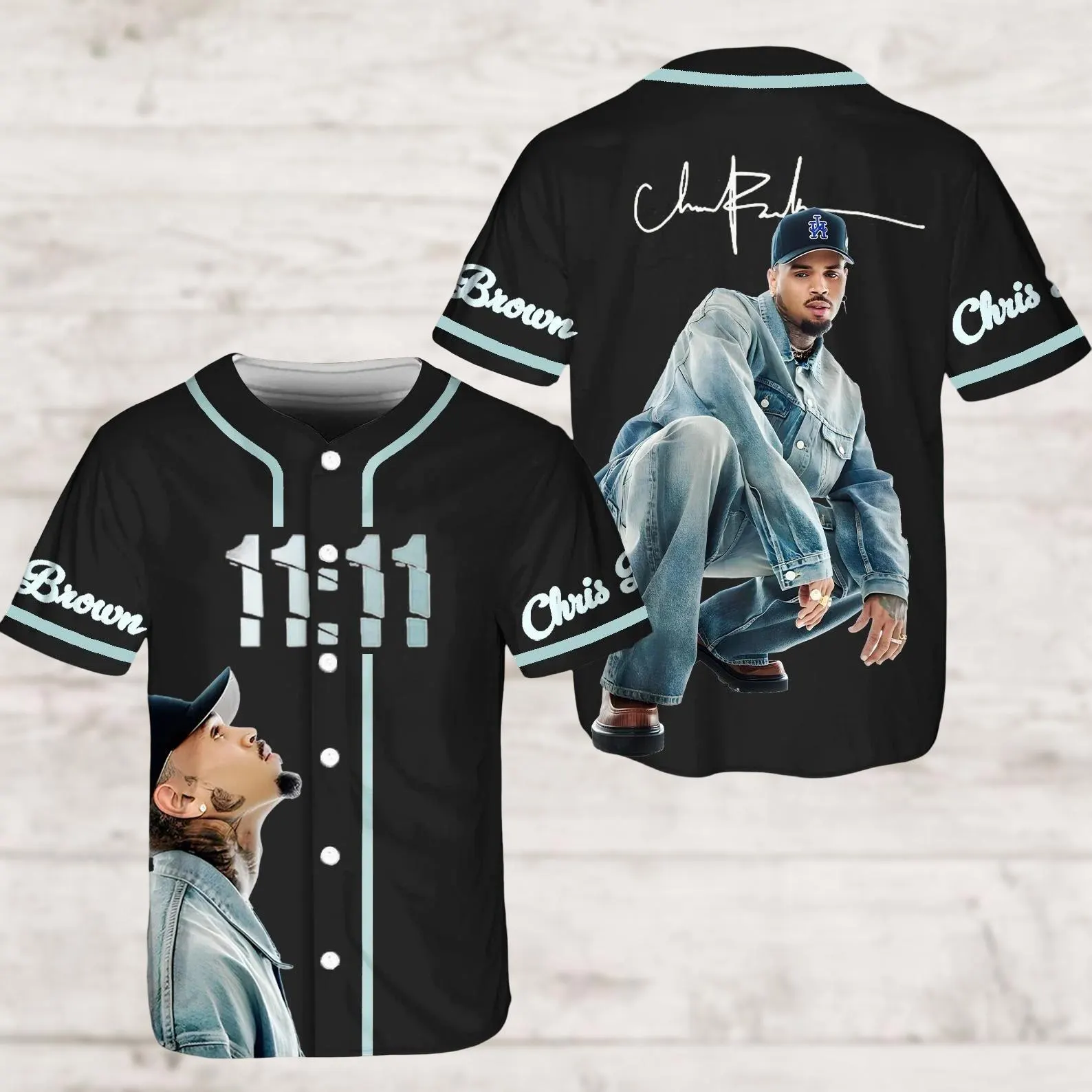 Chris Brown Breezy Bowl XX Baseball Jersey, Breezy Bowl Tour Jersey Shirt, Breezy Bowl 2025 Shirt, Chris Brown Merch - Image 2