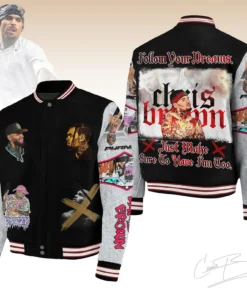 Chris Brown Music Tour XX 2025 Baseball Jacket, Breezy Bowl XX 2025 BaseBall Jacket