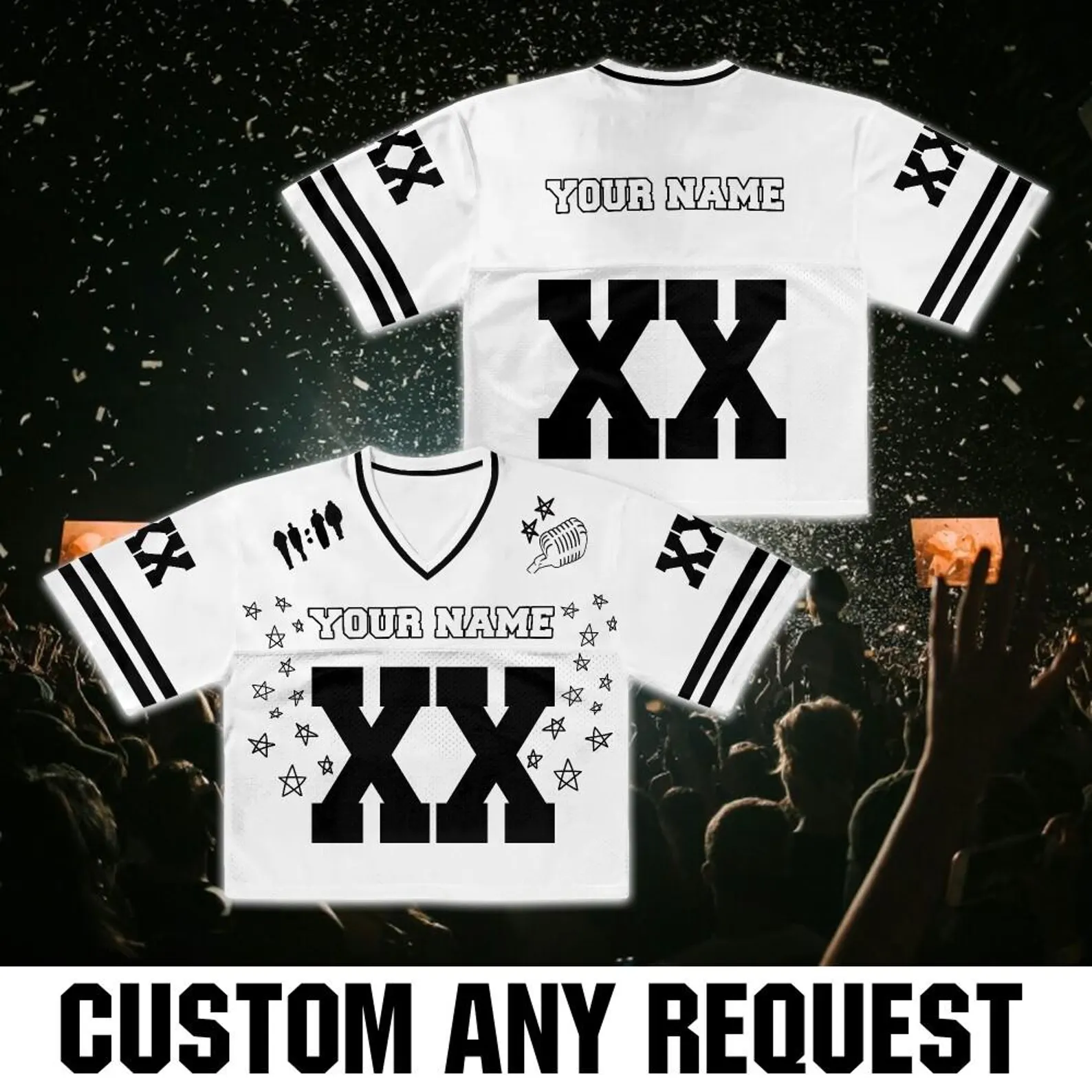 Custom Chris Brown Croptop Mesh Football, Breezy Bowl Tour 2025 Croptop Mesh Football - Image 5