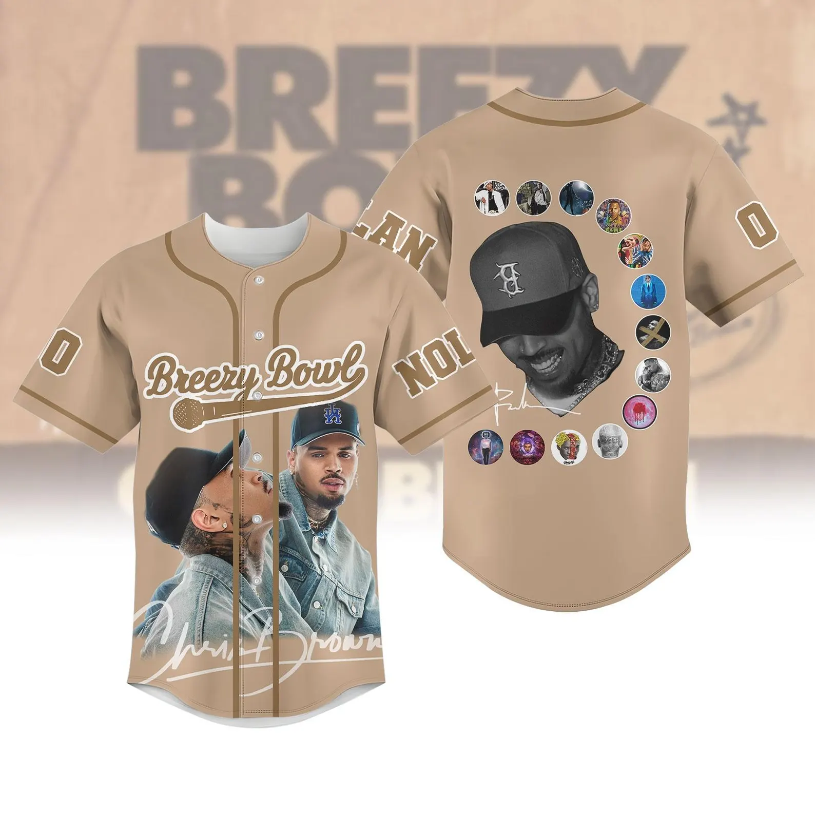 Personalized Chris Brown Breezy Bowl XX Tour 2025 Jersey, Chris Brown Breezy Bowl - Image 3