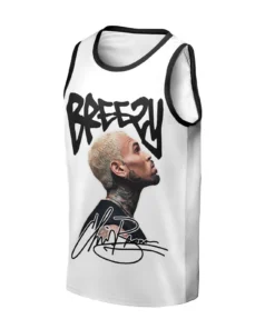 Alternative view of Personalized Chris Brown Breezy Bowl XX Music Tour 2025 Baseketball Jersey