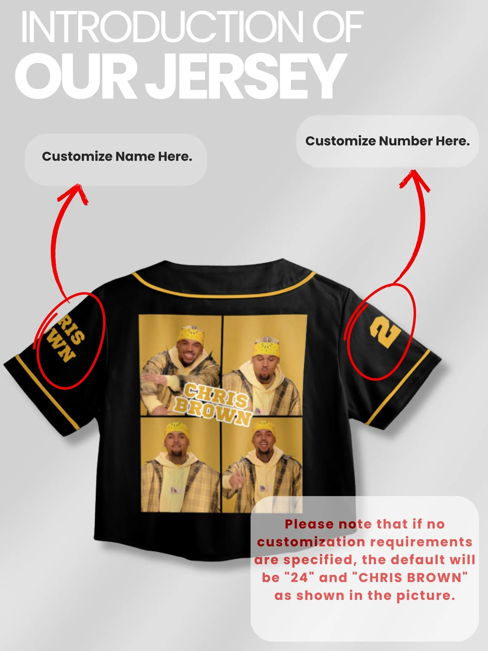 Personalized Chris Brown Breezy Bowl XX Croptop Baseball Jersey, Chris Brown 2025 Tour Croptop Baseball Jersey - Image 4