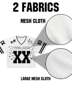 Alternative view of Custom Chris Brown Croptop Mesh Football, Breezy Bowl Tour 2025 Croptop Mesh Football