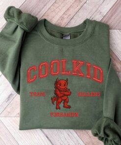 Alternative view of Forsaken Characters Embroidered Sweatshirt, Video Game Lover, Team Coolkidd Shirt, Slasher, John Doe Gamer Gift Gamer