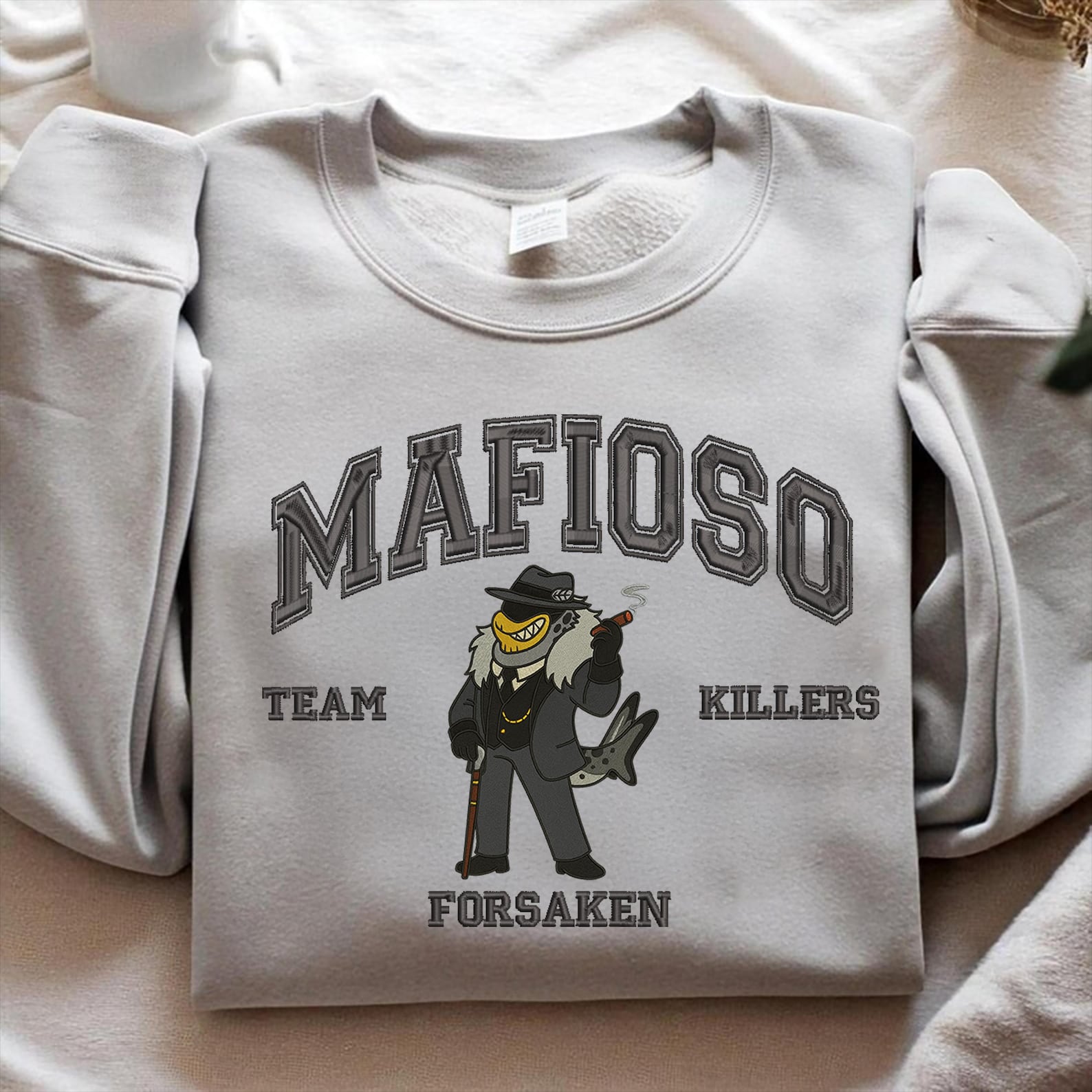 Forsaken Characters Embroidered Sweatshirt, Video Game Lover, Team Coolkidd Shirt, Slasher, John Doe Gamer Gift Gamer - Image 4