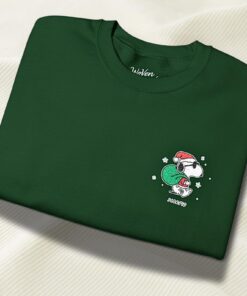 Christmas Embroidered Snoopy Crewneck Shirt/Sweatshirt/Hoodie, Limited Edition Peanuts Winter Sweater, Christmas Hoodie