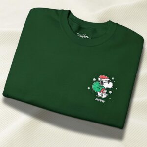 Christmas Embroidered Snoopy Crewneck Shirt/Sweatshirt/Hoodie, Limited Edition Peanuts Winter Sweater, Christmas Hoodie