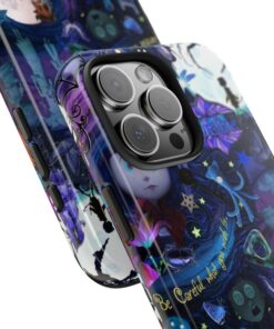 Alternative view of Coraline Horror Movie Phone Case, Retro Halloween Cartoon Phone Cover, phone 17, 16 15,14,13,12