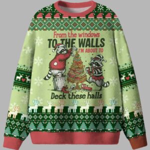 Iâ€™m About To Deck These Halls Ugly Christmas Sweater - gullprint.com