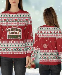Alternative view of I'm Just Here For The Cookies Ugly Christmas Sweater